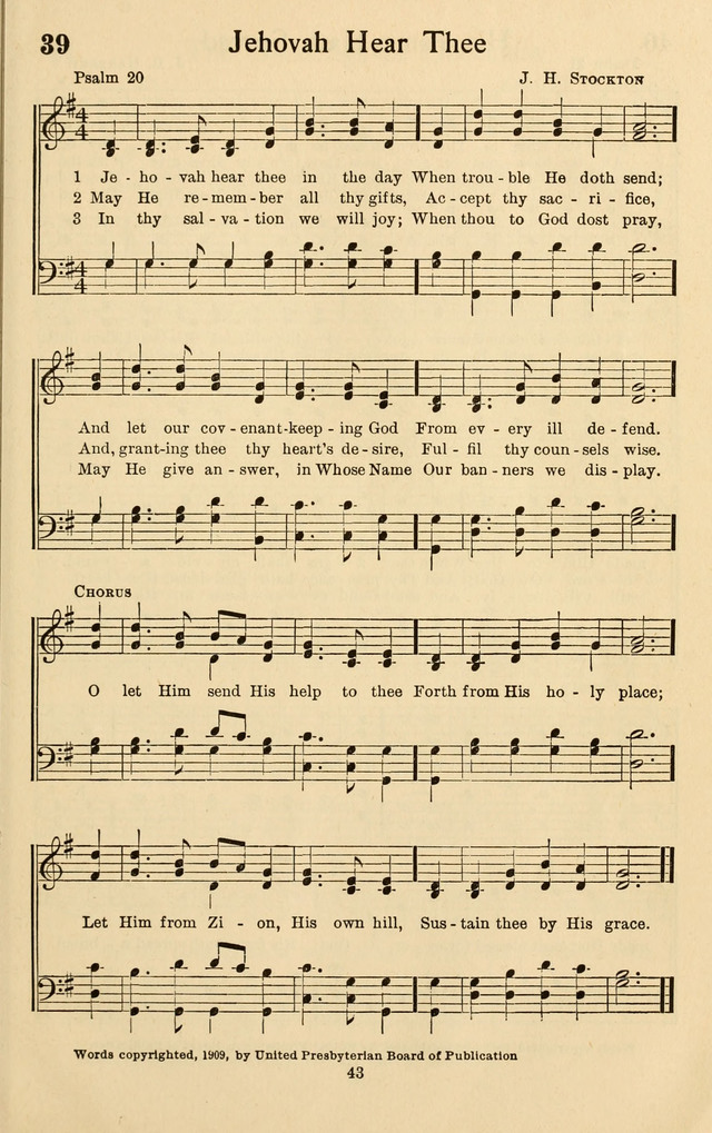 Bible Songs No. 4: a selection of psalms set to music, for use in sabbath schools, adult Bible classes, young people