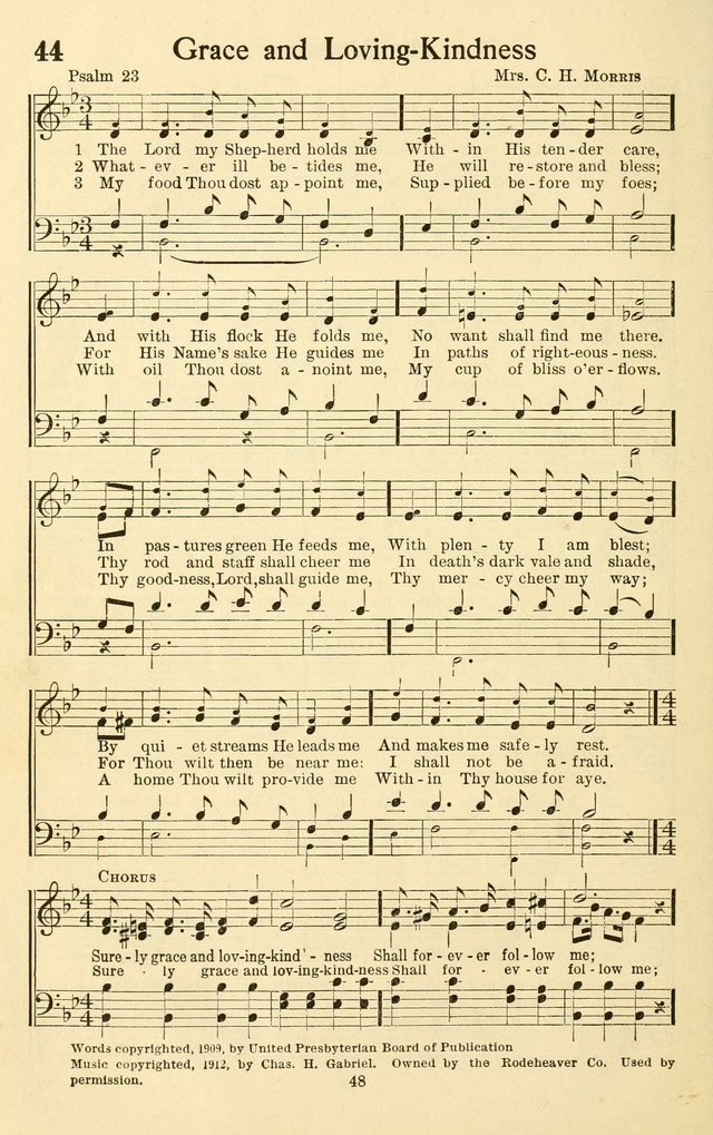 Bible Songs No. 4: a selection of psalms set to music, for use in sabbath schools, adult Bible classes, young people