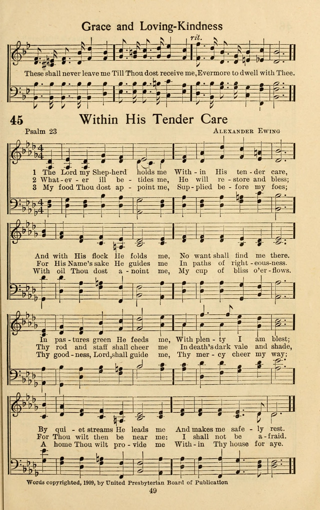 Bible Songs No. 4: a selection of psalms set to music, for use in sabbath schools, adult Bible classes, young people