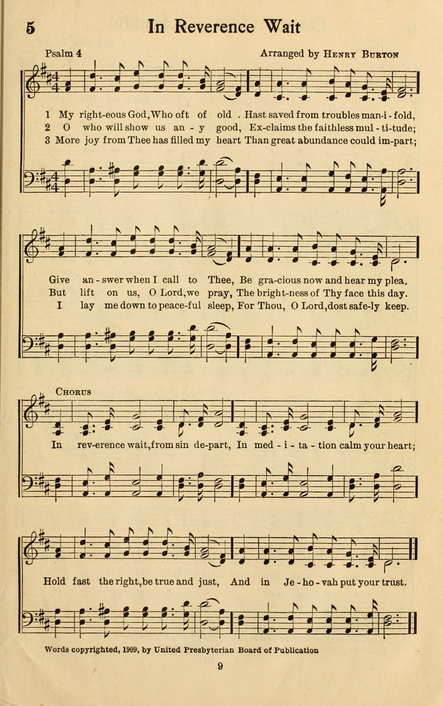 Bible Songs No. 4: a selection of psalms set to music, for use in sabbath schools, adult Bible classes, young people