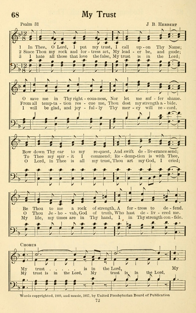 Bible Songs No. 4: a selection of psalms set to music, for use in sabbath schools, adult Bible classes, young people