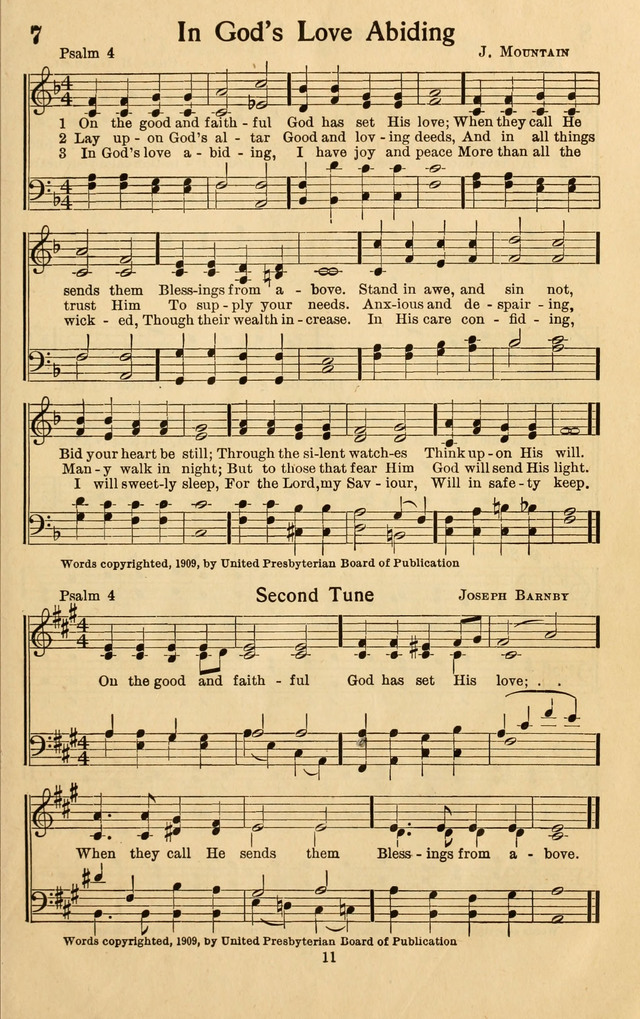 Bible Songs No. 4: a selection of psalms set to music, for use in sabbath schools, adult Bible classes, young people