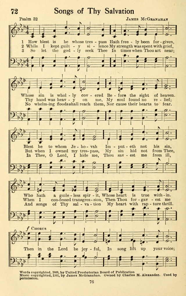 Bible Songs No. 4: a selection of psalms set to music, for use in sabbath schools, adult Bible classes, young people