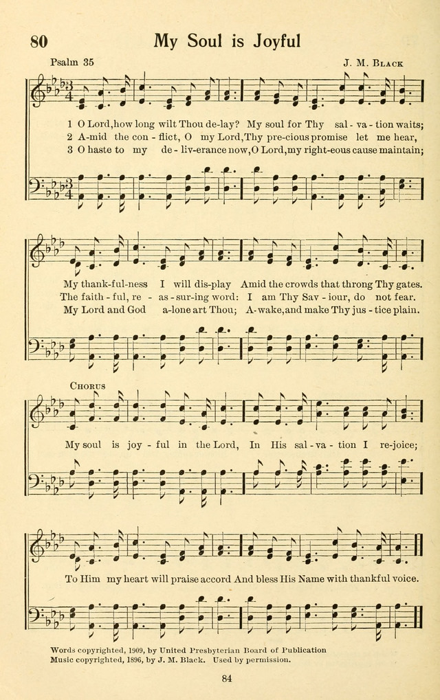 Bible Songs No. 4: a selection of psalms set to music, for use in sabbath schools, adult Bible classes, young people