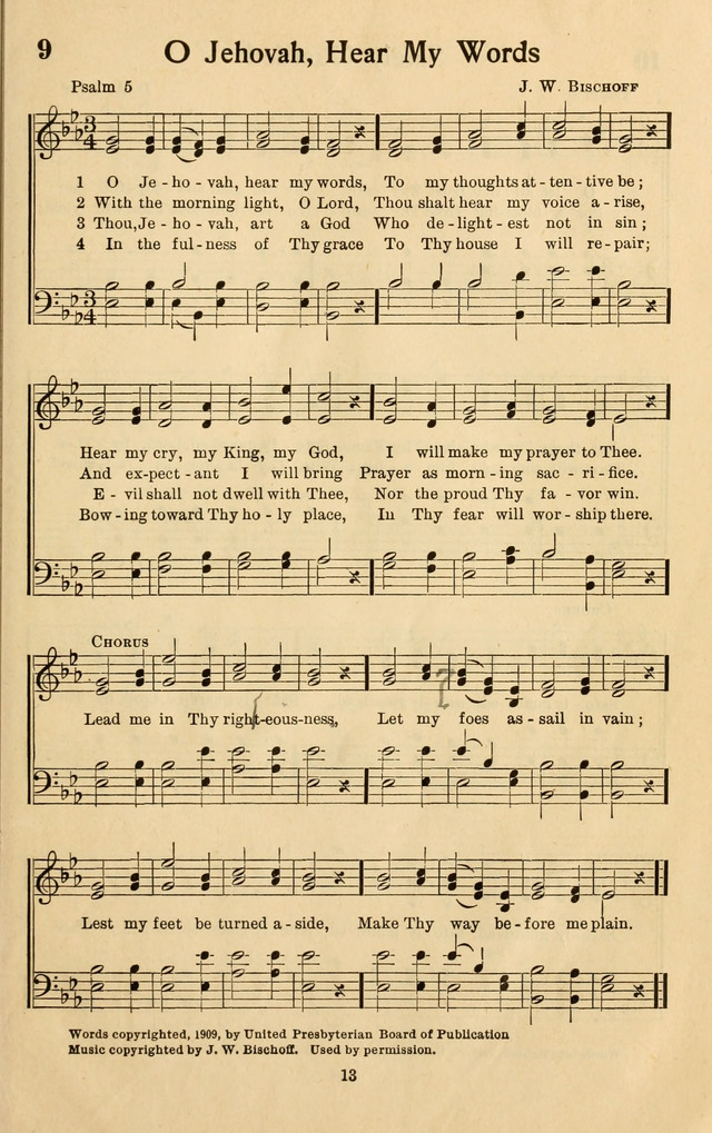 Bible Songs No. 4: a selection of psalms set to music, for use in sabbath schools, adult Bible classes, young people