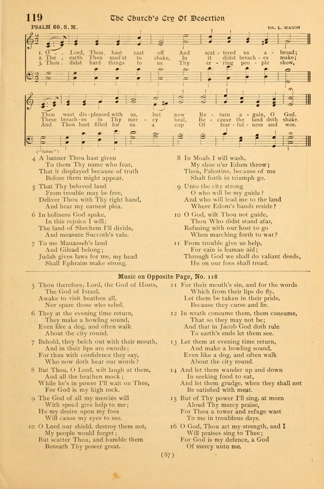 Bible Songs: a collection of psalms set to music for use in church and evangelistic services, prayer meetings, Sabbath schools, young people