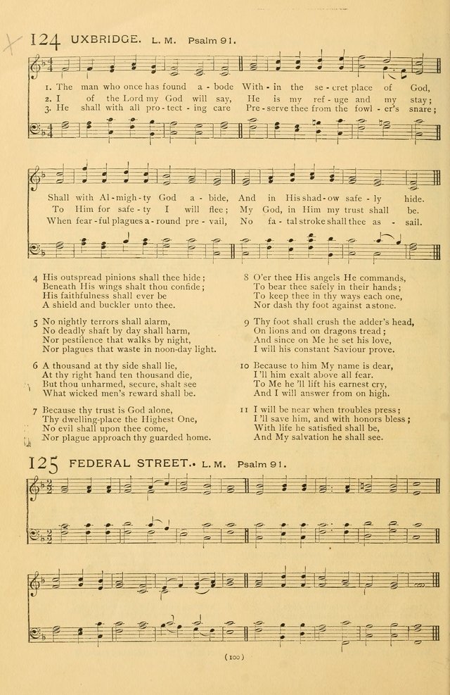 Bible Songs: consisting of selections from the Psalms set to music suitable for Sabbath Schools, prayer meetings, etc. page 100