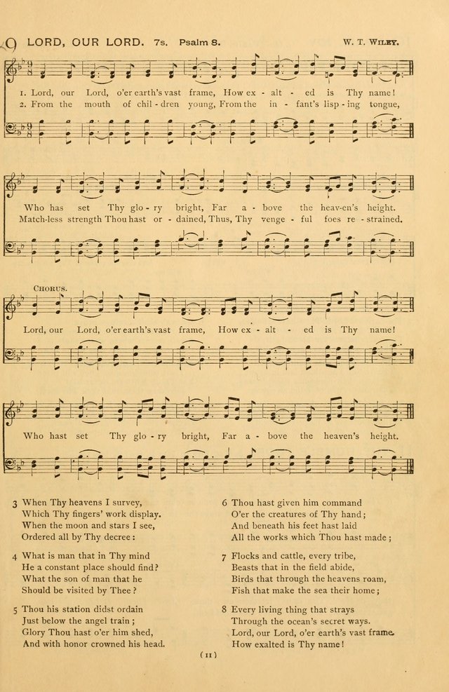 Bible Songs: consisting of selections from the Psalms set to music suitable for Sabbath Schools, prayer meetings, etc. page 11