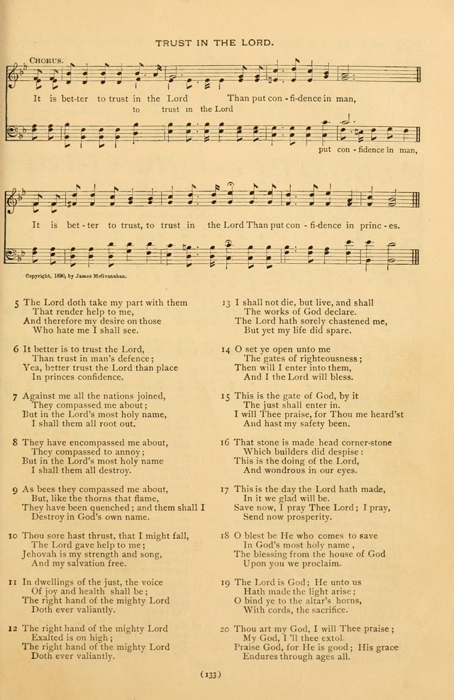 Bible Songs: consisting of selections from the Psalms set to music suitable for Sabbath Schools, prayer meetings, etc. page 133