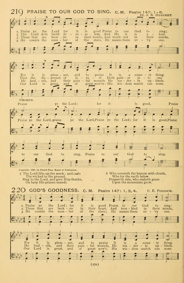 Bible Songs: consisting of selections from the Psalms set to music suitable for Sabbath Schools, prayer meetings, etc. page 170