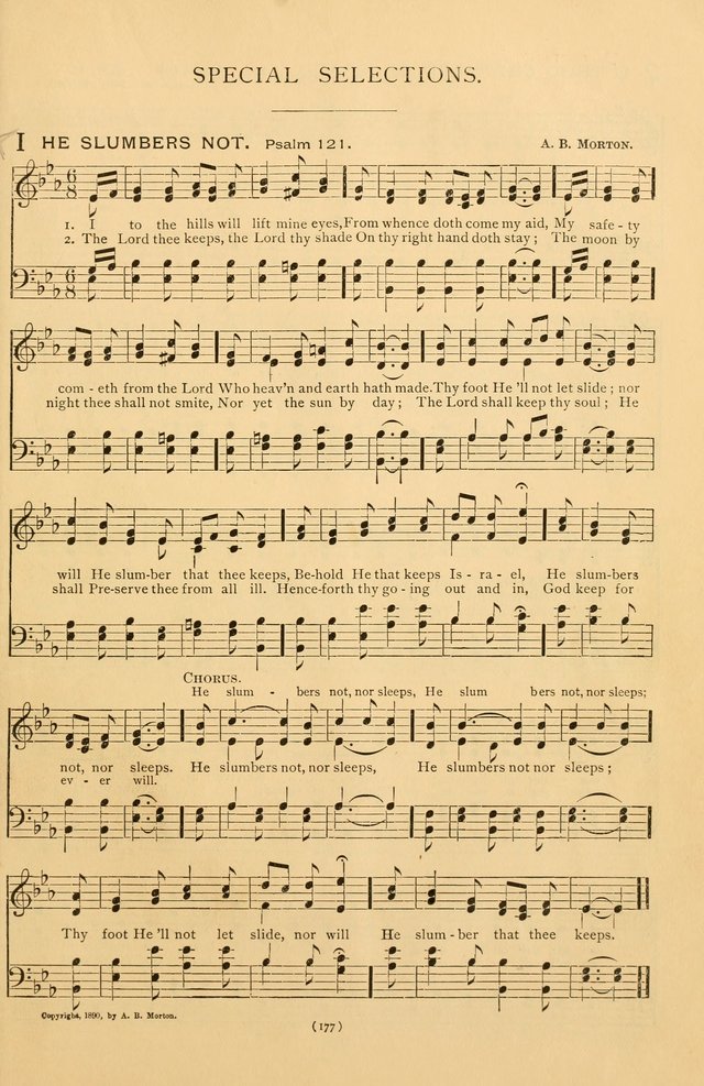 Bible Songs: consisting of selections from the Psalms set to music suitable for Sabbath Schools, prayer meetings, etc. page 177