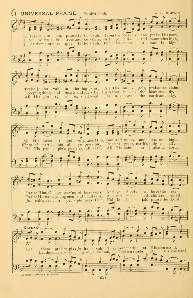 Bible Songs: consisting of selections from the Psalms set to music suitable for Sabbath Schools, prayer meetings, etc. page 182