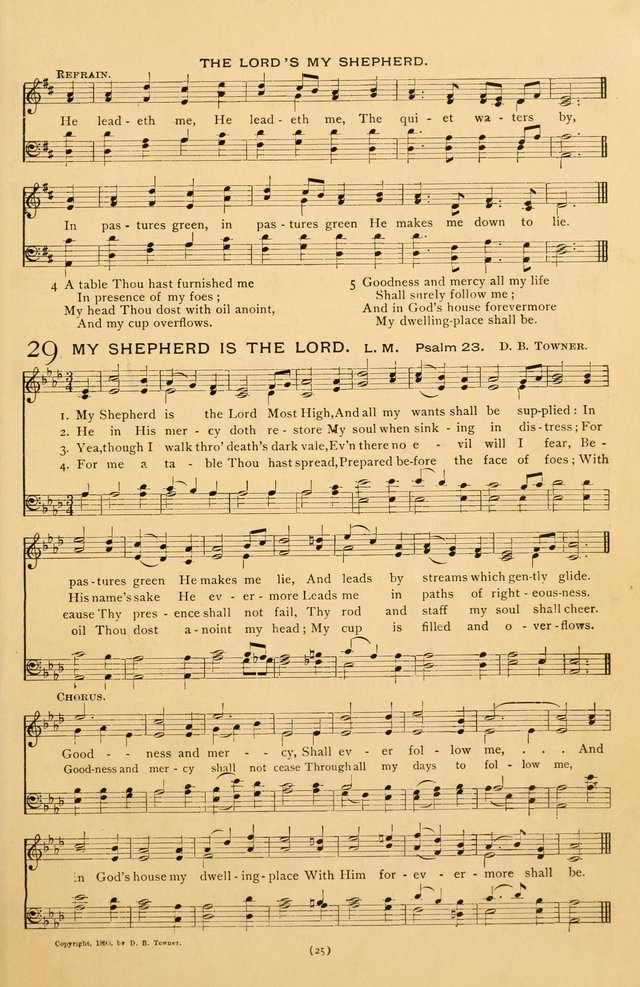 Bible Songs: consisting of selections from the Psalms set to music suitable for Sabbath Schools, prayer meetings, etc. page 25