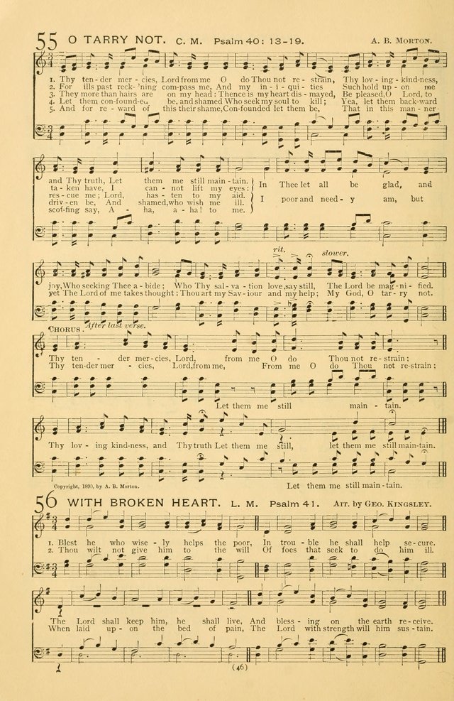 Bible Songs: consisting of selections from the Psalms set to music suitable for Sabbath Schools, prayer meetings, etc. page 46