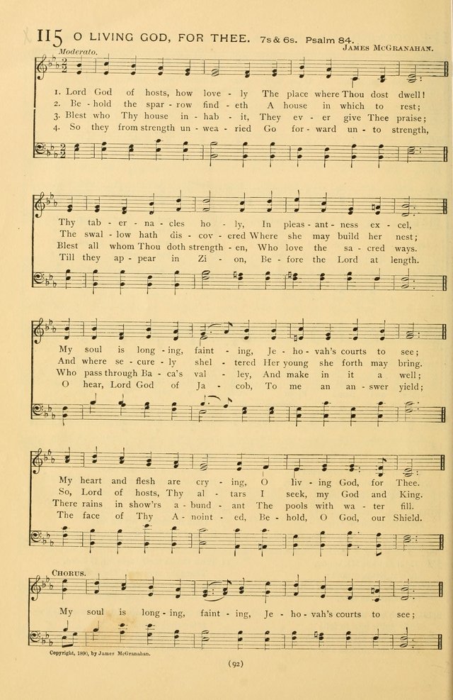 Bible Songs: consisting of selections from the Psalms set to music suitable for Sabbath Schools, prayer meetings, etc. page 92