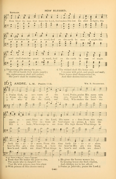 Bible Songs: consisting of selections from the Psalms set to music suitable for Sabbath Schools, prayer meetings, etc. page 107