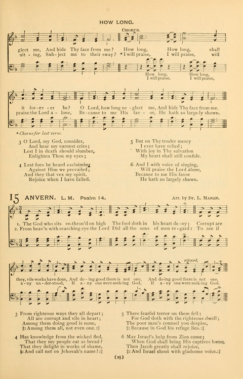 Bible Songs: consisting of selections from the Psalms set to music suitable for Sabbath Schools, prayer meetings, etc. page 11