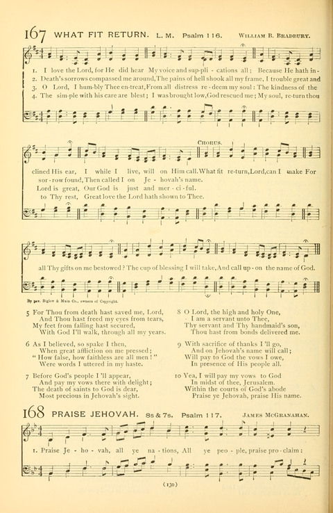 Bible Songs: consisting of selections from the Psalms set to music suitable for Sabbath Schools, prayer meetings, etc. page 110