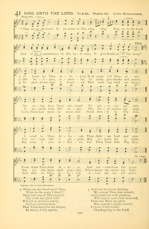 Bible Songs: consisting of selections from the Psalms set to music suitable for Sabbath Schools, prayer meetings, etc. page 30