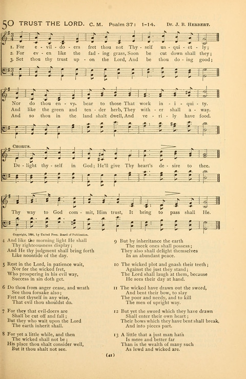 Bible Songs: consisting of selections from the Psalms set to music suitable for Sabbath Schools, prayer meetings, etc. page 37