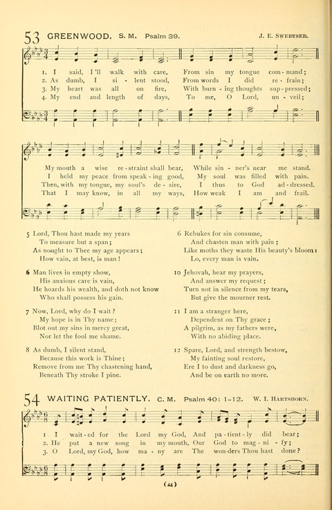 Bible Songs: consisting of selections from the Psalms set to music suitable for Sabbath Schools, prayer meetings, etc. page 40