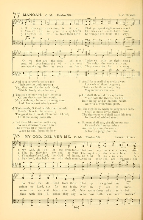 Bible Songs: consisting of selections from the Psalms set to music suitable for Sabbath Schools, prayer meetings, etc. page 58