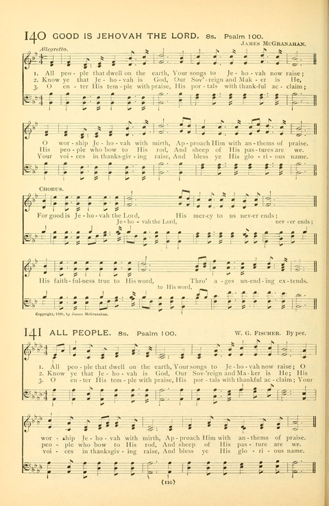 Bible Songs: consisting of selections from the Psalms set to music suitable for Sabbath Schools, prayer meetings, etc. page 90