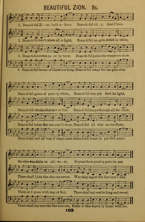 Bible School Echoes, and Sacred Hymns page 103