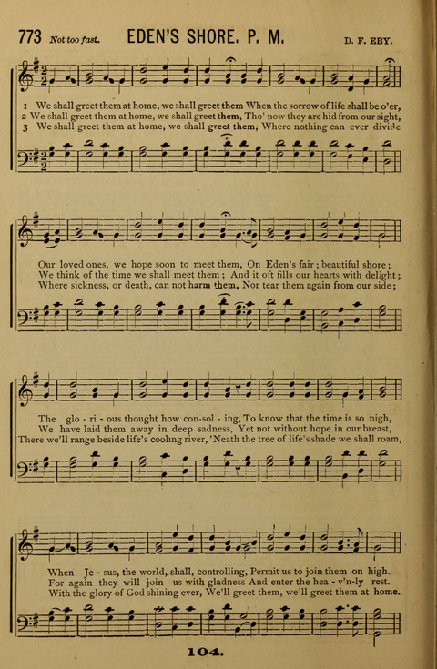 Bible School Echoes, and Sacred Hymns page 104