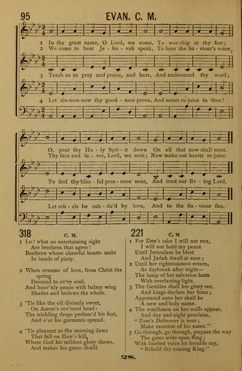 Bible School Echoes, and Sacred Hymns page 28