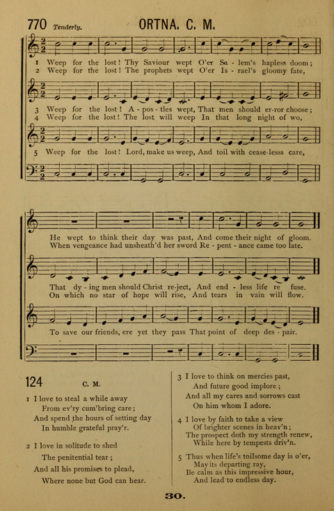 Bible School Echoes, and Sacred Hymns page 30