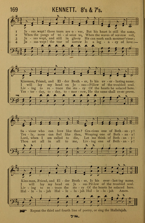 Bible School Echoes, and Sacred Hymns page 78