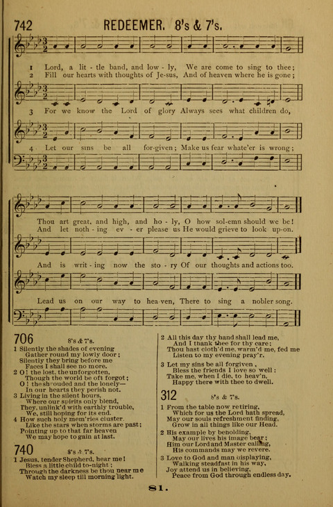 Bible School Echoes, and Sacred Hymns page 81