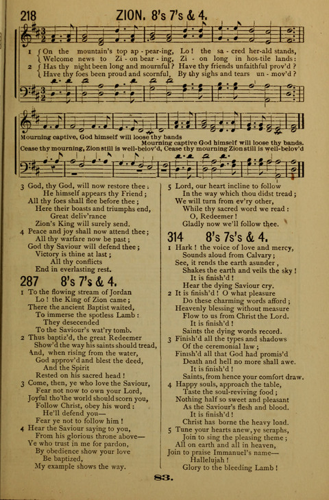 Bible School Echoes, and Sacred Hymns page 83