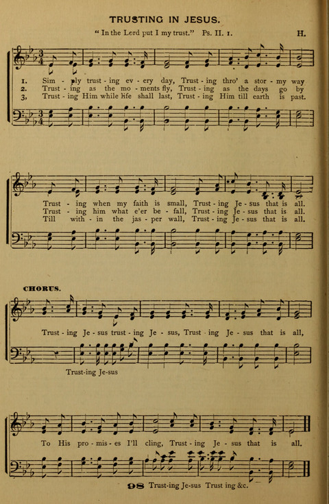 Bible School Echoes, and Sacred Hymns page 98