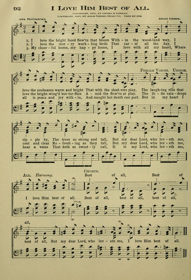 The Bible School Hymnal page 101