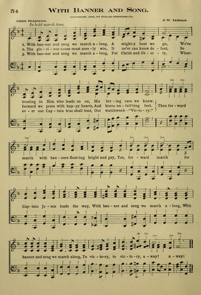 The Bible School Hymnal page 63