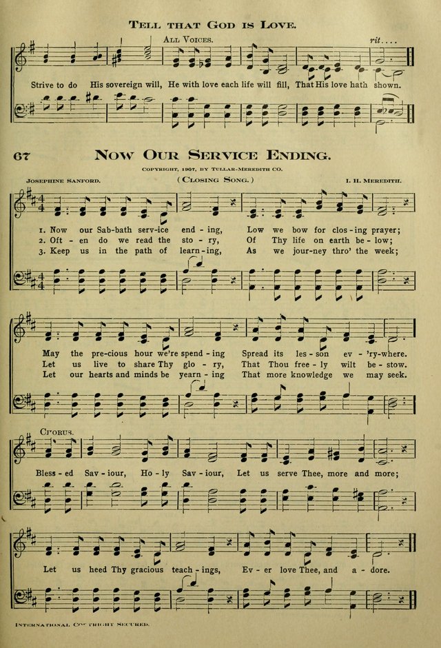 The Bible School Hymnal page 76