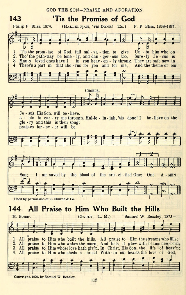 The Baptist Standard Hymnal: with responsive readings: a new book for all services page 104