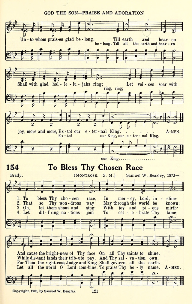 The Baptist Standard Hymnal: with responsive readings: a new book for all services page 113