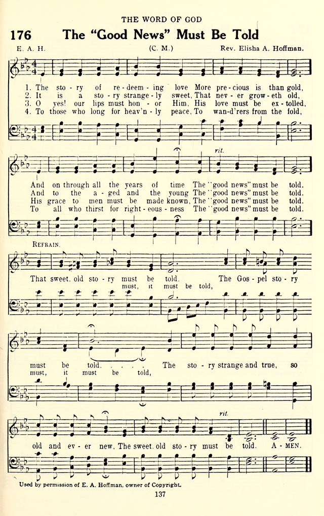 The Baptist Standard Hymnal: with responsive readings: a new book for all services page 129