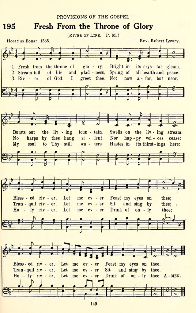 The Baptist Standard Hymnal: with responsive readings: a new book for all services page 141