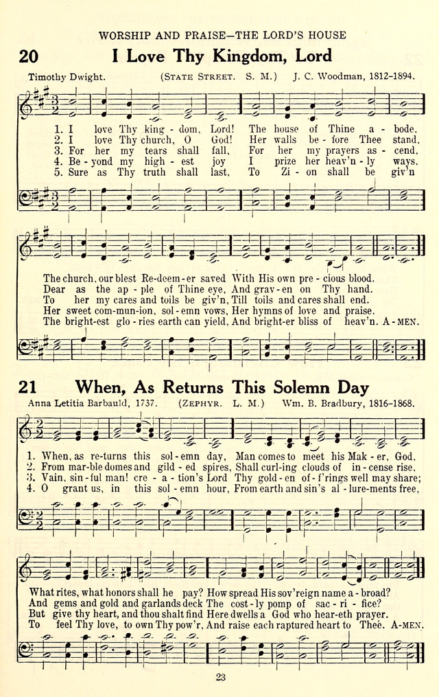 The Baptist Standard Hymnal: with responsive readings: a new book for all services page 15