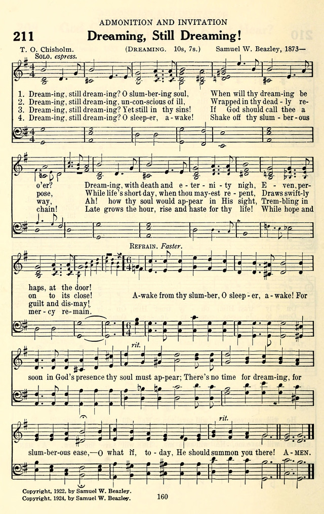 The Baptist Standard Hymnal: with responsive readings: a new book for all services page 152