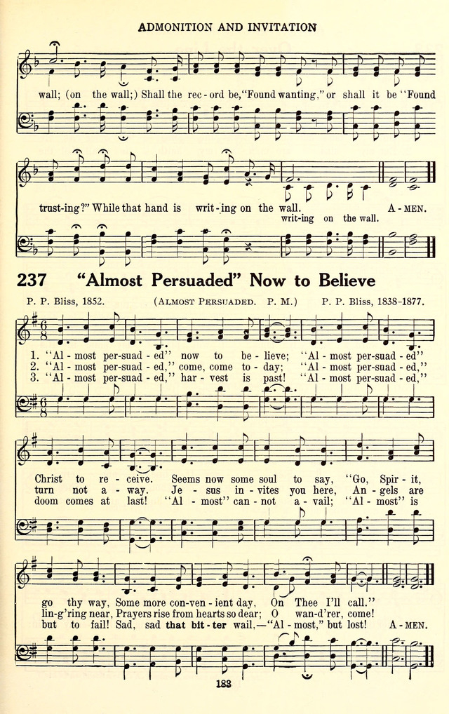 The Baptist Standard Hymnal: with responsive readings: a new book for all services page 175