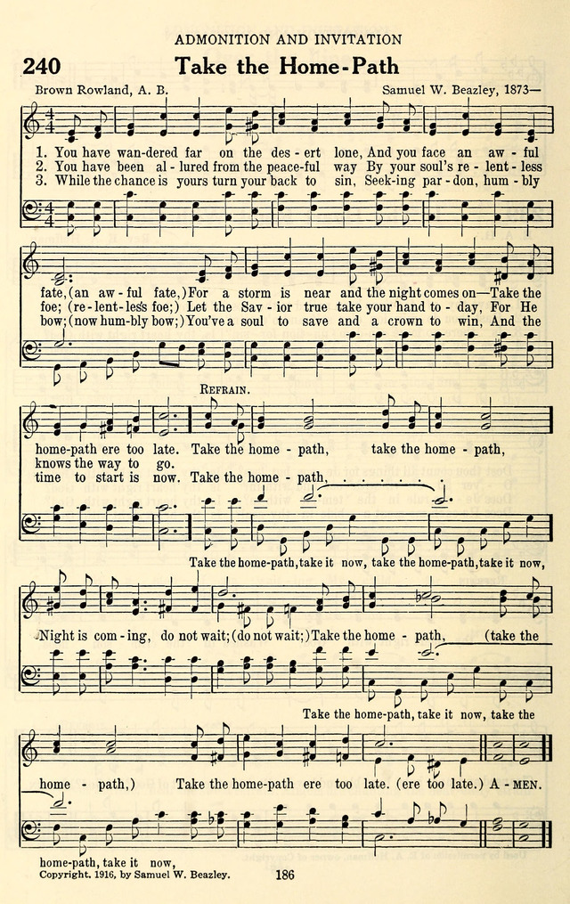 The Baptist Standard Hymnal: with responsive readings: a new book for all services page 178