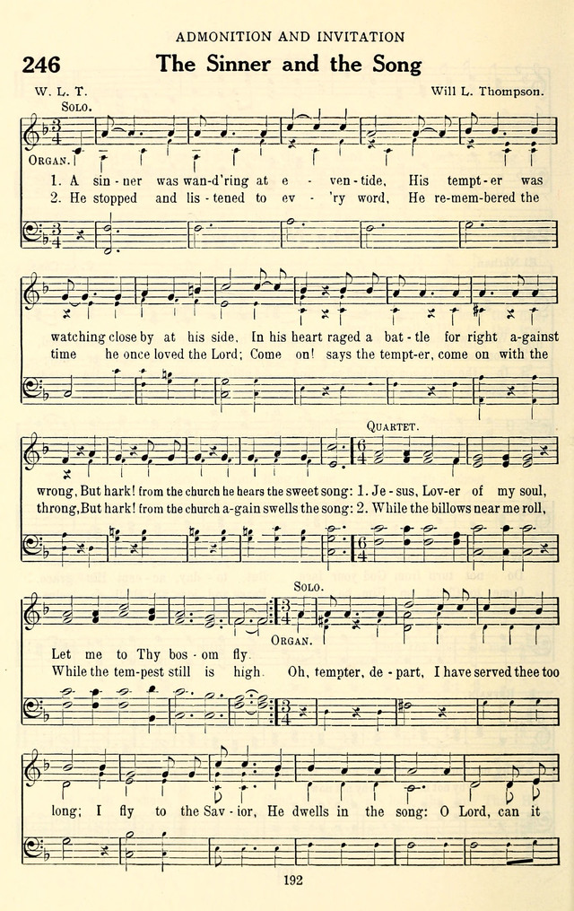 The Baptist Standard Hymnal: with responsive readings: a new book for all services page 184