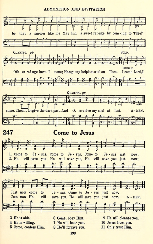 The Baptist Standard Hymnal: with responsive readings: a new book for all services page 185