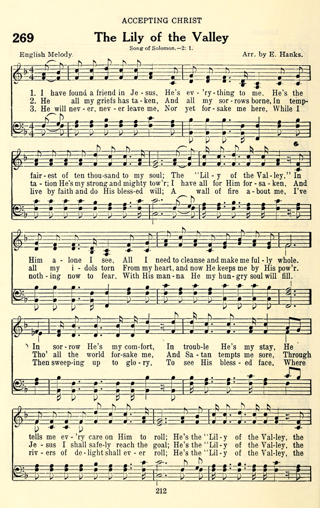 The Baptist Standard Hymnal: with responsive readings: a new book for all services page 204