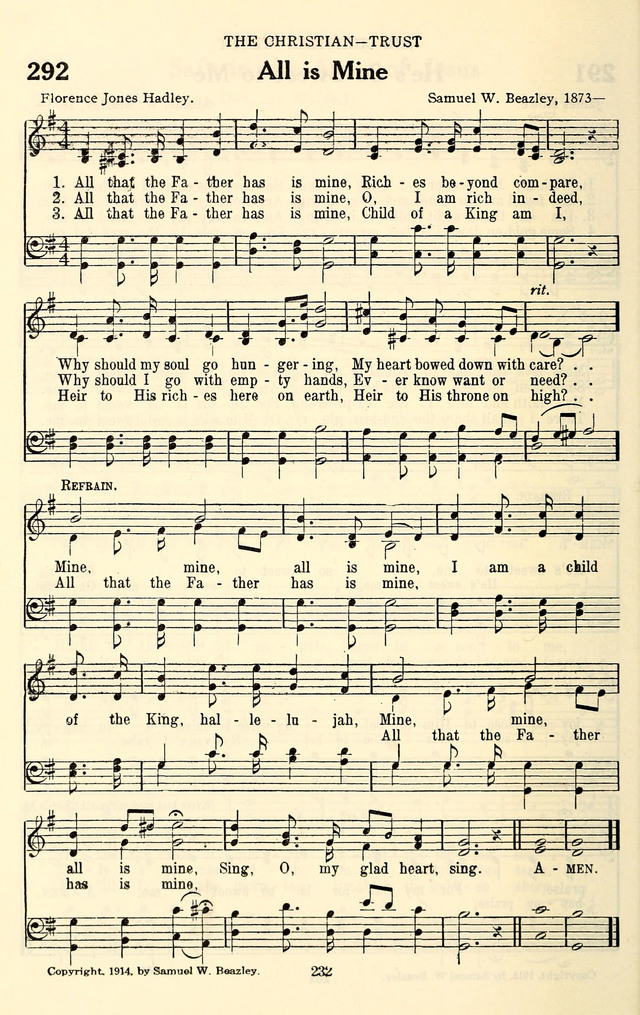 The Baptist Standard Hymnal: with responsive readings: a new book for all services page 224